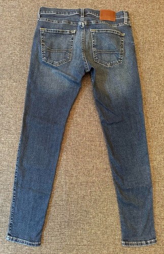 Hollister Jeans Men's 31x30 Blue Light Wash Cotton Blend Super Skinny Fit - Picture 10 of 12
