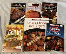 Omaha Steaks Guide Books Barbecue Grilling Recipe Lot Of 6