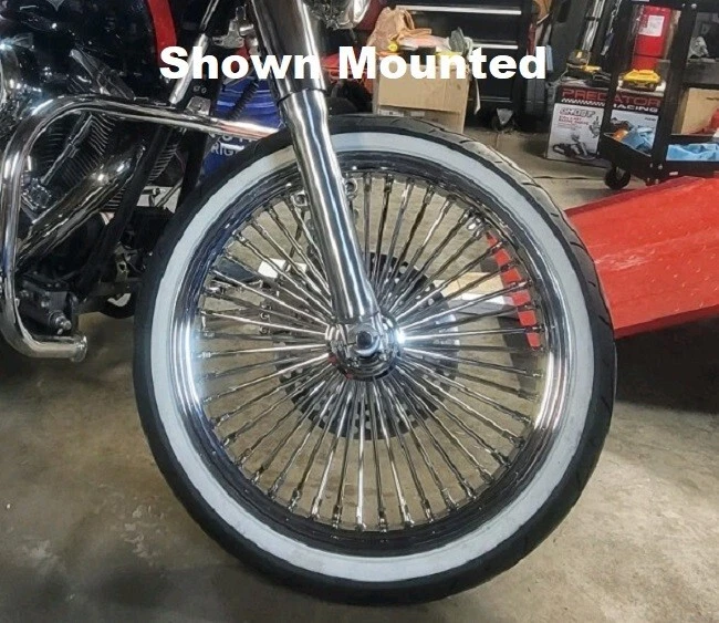 23" Vee Rubber WW White Wall Front Tire 130/50B23 For Harley Bagger 50901 - Image 3 of 4