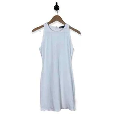 For Love & Lemons Rosarito Scalloped Hem Mini Dress Womens XS White