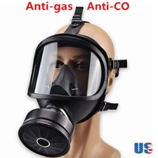 Full Face Gas Mask Large Respirator For Anti CO Gas Painting Spray Breathing USA