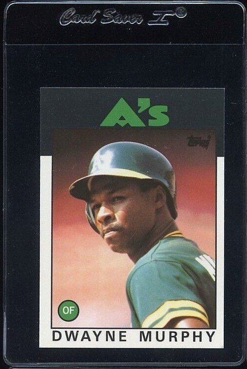 1986 TOPPS TIFFANY #8 DWAYNE MURPHY OAKLAND ATHLETICS 