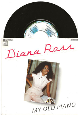 DIANA ROSS MY OLD PIANO RARE 1980 SINGLE FROM GERMANY, GREAT PIC SLEEVE, MINT