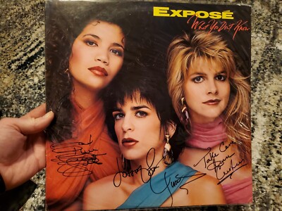 Expose - What You Don t Know,  1989 Vinyl Record. Autographed X3. Freestyle Lp