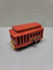Plastic San Francisco Cable Car marked Municipal Railway  18 A Wind Up Toy