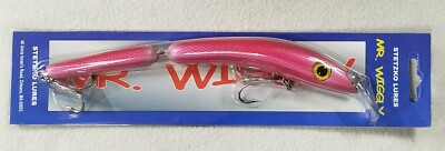 Tony Stetzko Lg. Mr Wiggly Pink Scale Saltwater Lure 2 oz. New In Package NOS 9''