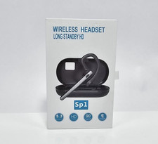 Trucker Wireless Headset Bluetooth 5.1 Earpiece Dual Mic Earbud Noise Cancelling