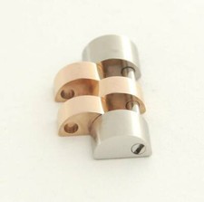 ROLEX SOLID 18K ROSE GOLD STAINLESS STEEL JUBILEE LINK ORIGINAL 16.0 mm