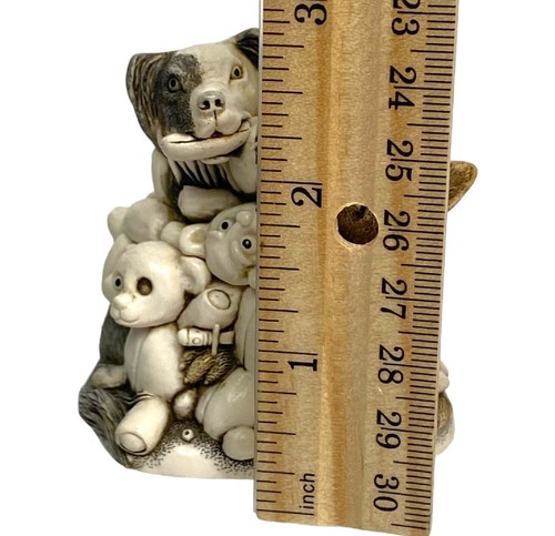 Harmony Kingdom Perished Petty Teddies Dogs Chewing Bears-Infinity Trinket Box - Picture 12 of 13