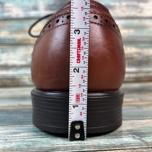 Florsheim Herren Größe 9M Budapester Oxford elegante Schuhe braun Leder formelle Arbeitskleidung - Bild 11 von 12