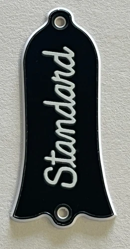 Guitar For Fit Gibson Epiphone Truss Rod Cover Plate logo Guitar Parts Black