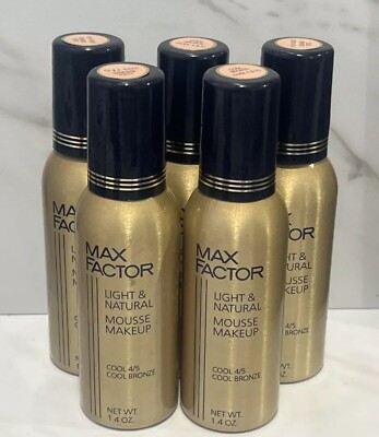 5 Max Factor Light & Natural Mousse Makeup - Cool 4/5 Cool Bronze - 1.4 oz