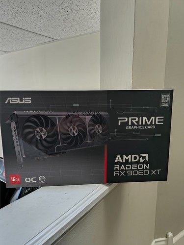 9060XT 16GB ASUS Prime OC GPU Graphics Card New, Sealed In Box