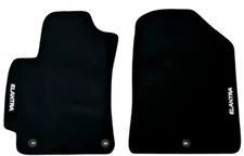 Front Car Floor Mats For Hyundai Elantra Velour Waterproof Carpet Auto Liners 2p