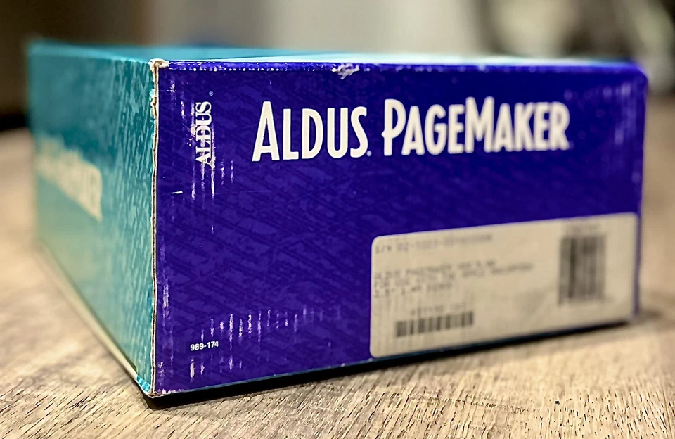 ALDUS ADOBE PAGEMAKER 5 Apple Macintosh Vintage Big Box OFFICE Mac Software - Image 2 of 4