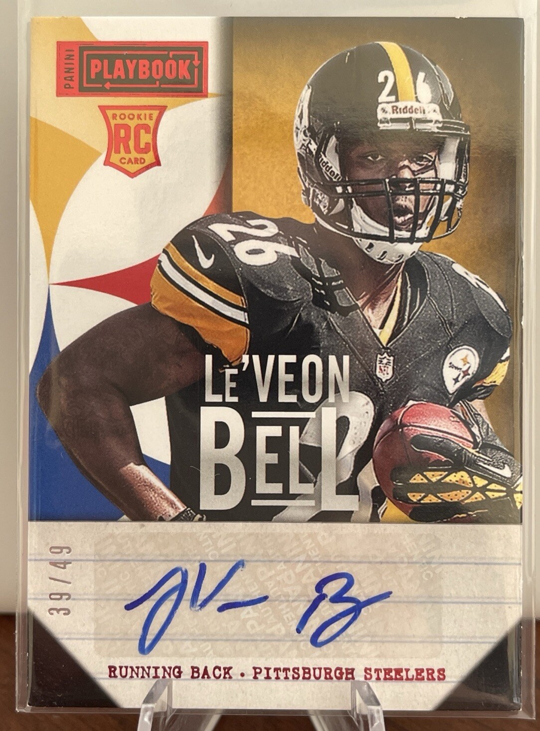 Le'Veon Bell Panini Playbook Signatures #159 Red