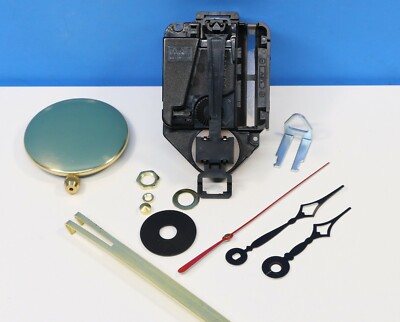 TAKANE Quartz Battery Clock Movement LONG 1 1/4'' Shaft Small Pendulum ELI TERRY