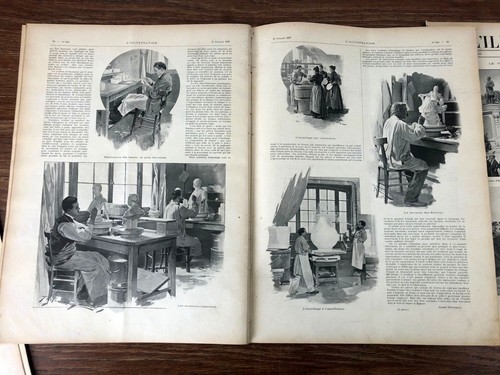 2x L'ILLUSTRATION 1897 Manufacture de SEVRES - Imagen 3 de 5
