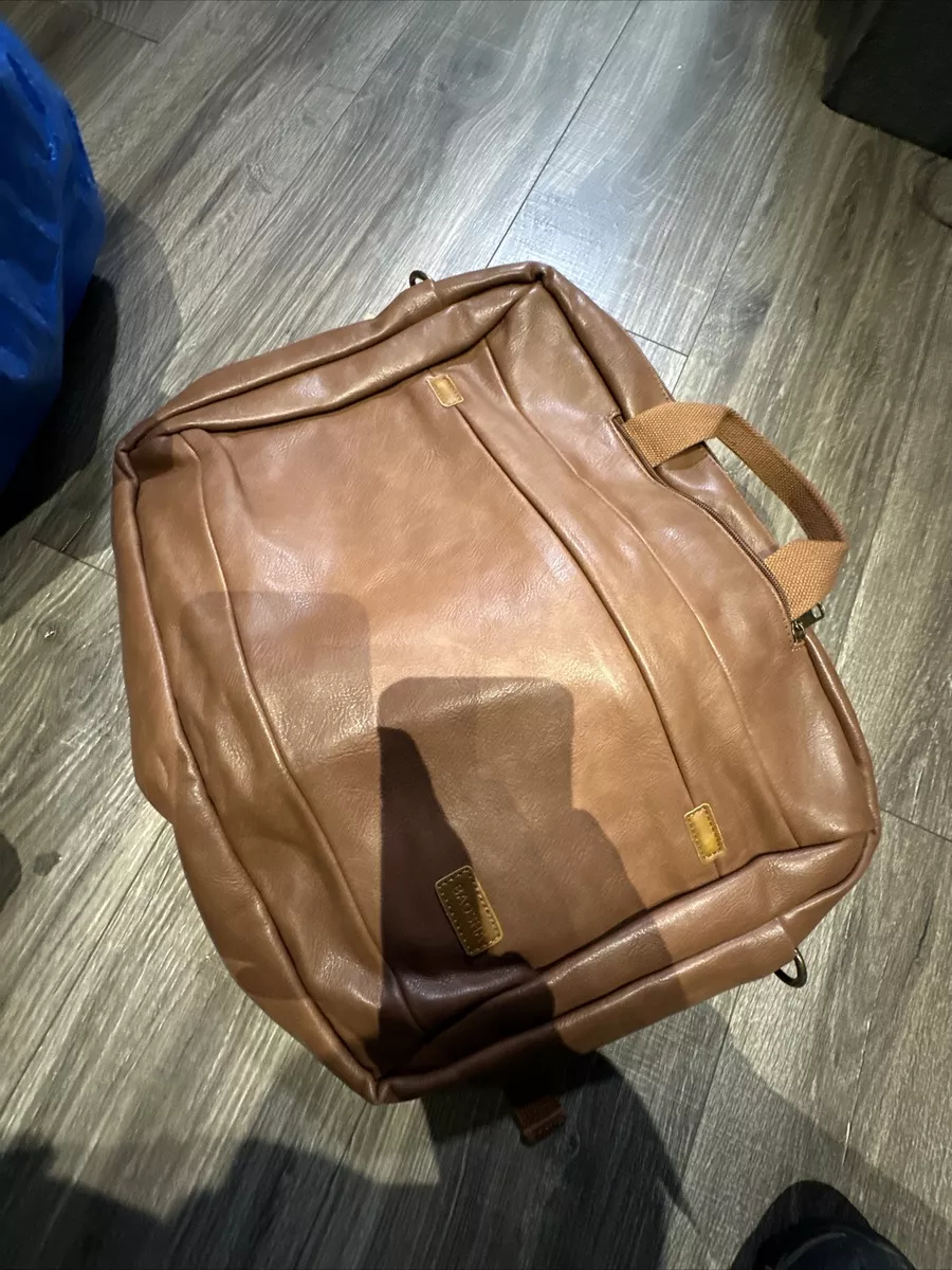 Leather Men Backpack Baosha Stylish Weekender Travel Duffel Tote