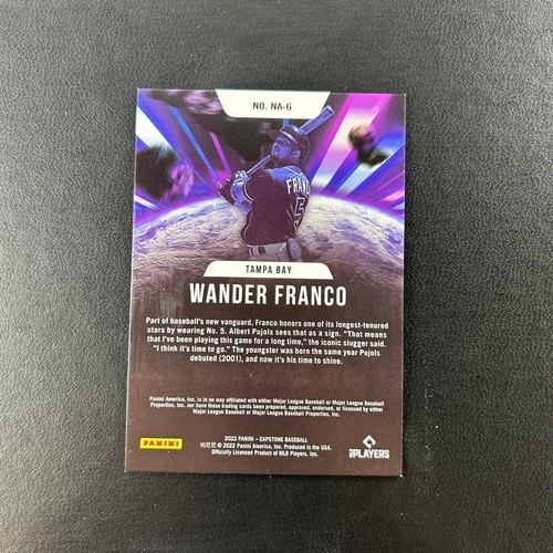 2022 Panini Capstone Baseball New Age #NA-6 Wander Franco - Tampa Bay Rays - Picture 2 of 2