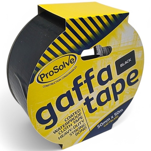 50 mm X 50 m Rollo Gaffer Gaffa Tela Impermeable Cinta Calidad Superior - Imagen 2 de 8