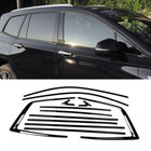 12Pcs for 2020-2024 2025 Cadillac XT6 Window Moulding Strips Trims Chrome Black