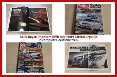 Rolls-Royce Phantom EWB mit 460PS Literaturpaket - 2 komplette Zeitschriften