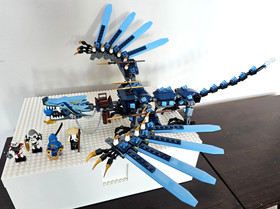 LEGO Ninjago Lightning Dragon 2521 with Jay DX Kruncha Wu Frakjaw minifigures