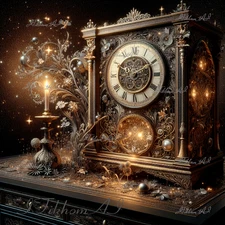 Digital Art Image Vintage Magic Watch Fantasy Wallpaper Background Desktop Decor
