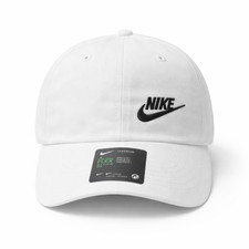 Unisex Adjustable Nike Golf Cap with Side Logo black and white