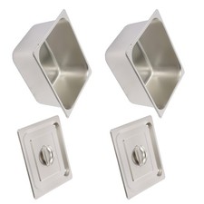 2Pack 1/2 Size 6" Deep Steam Table Pans With Lids Non-Stick Stainless Steel