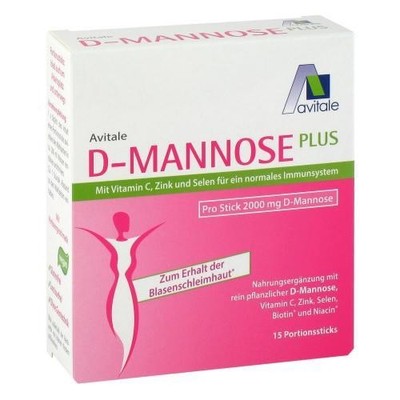 D-MANNOSE PLUS 2000 mg Sticks m.Vit.u.Mineralstof. 15X2.47 g PZN 15211369