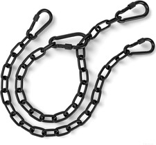 2 Pack 25In Hanging Swing Chain with 4 Carabiners, 440LB Capacity Hanging Kits H