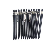 12 Vintage Skilcraft Black Blind Made Wax Mechnical Pencils Retractable