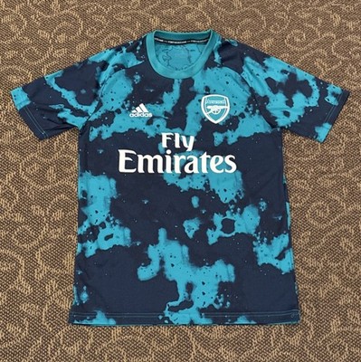 Arsenal Adidas x Parley For The Oceans Pre-Match Jersey Size Small Multicolor S