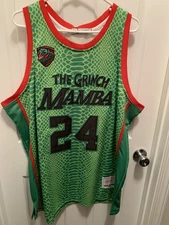 Size XXL 2XL KOBE BRYANT The Grinch Mamba Basketball Jersey Headgear ClassicsNWT