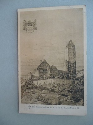 Ansichtskarte ... Burg Weinheim 1913 nach Original W.S.C.A.H.K. Frankfurt a.M.