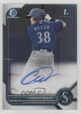 2022 Bowman Chrome Prospect Auto Charlie Welch #CPA-CW Auto 0h29