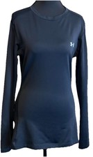 Under Armour Cold Gear Women's Black Long Sleeve Crew Neck Fitted Shirt M