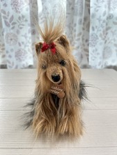 Gund   Yorkshire Terrier   Puppy Dog Soft Plush Animal Sitting Realistic 9  