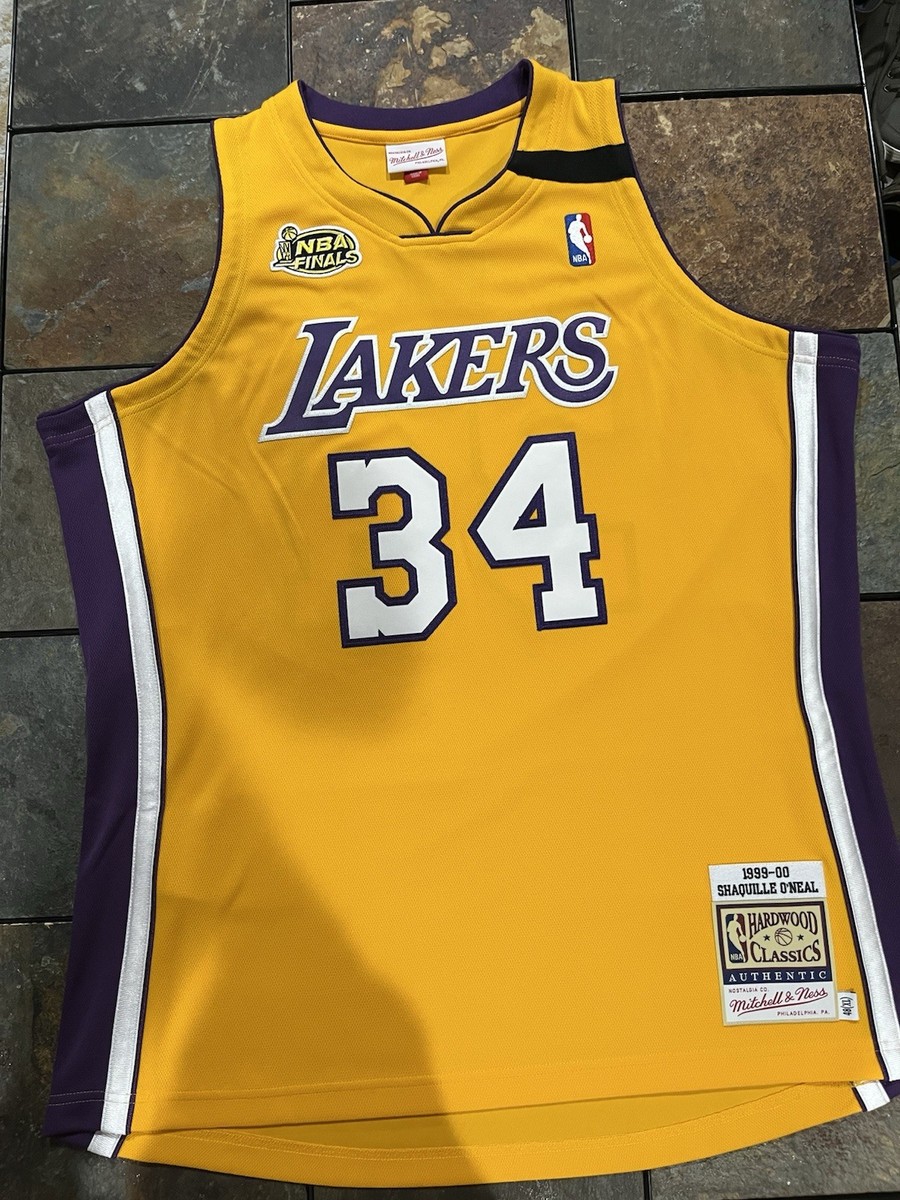 Mitchell & Ness Lakers Shaquille O'Neal Authentic #34 Finals