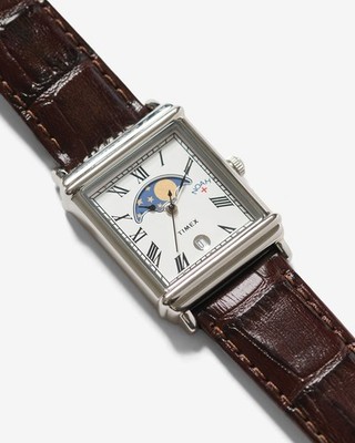 Noah x Timex Moon Phase Watch - Steel & Brown New In Box