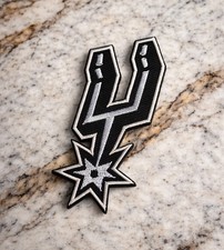 SAN ANTONIO SPURS LOGO NBA EMBROIDERED IRON ON PATCH 1.25