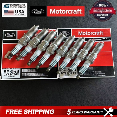 #ad 8PCS OEM Platinum Spark Plugs SP 548 CYFS12F1 For F150 5.0 V8 2.5L Mustang SP548 $26.99