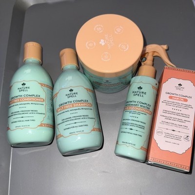 Nature Spell Growth Complex Lot of 5 Salt Free Hair Products NEW