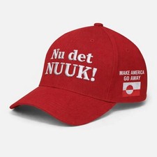 Embroidered Greenland Flag Hat, Anti-MAGA Cot...
