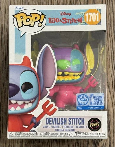 Funko Pop! Disney - Lilo & Stitch: Devilish Stitch #1701 Blacklight CHASE