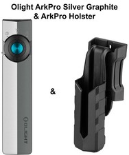 Olight ArkPro Class 3R Silver Graphite CW ArkPro Holster, 1500 Lumens, 205 M