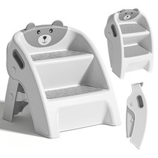 Step Stool for Bathroom Sink and Potty Training Durable Anti-Slip,Anti-Tip A-...