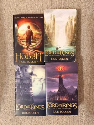 The Hobbit and Lord of the Rings 4 Book Set Tolkien Paperback Collection